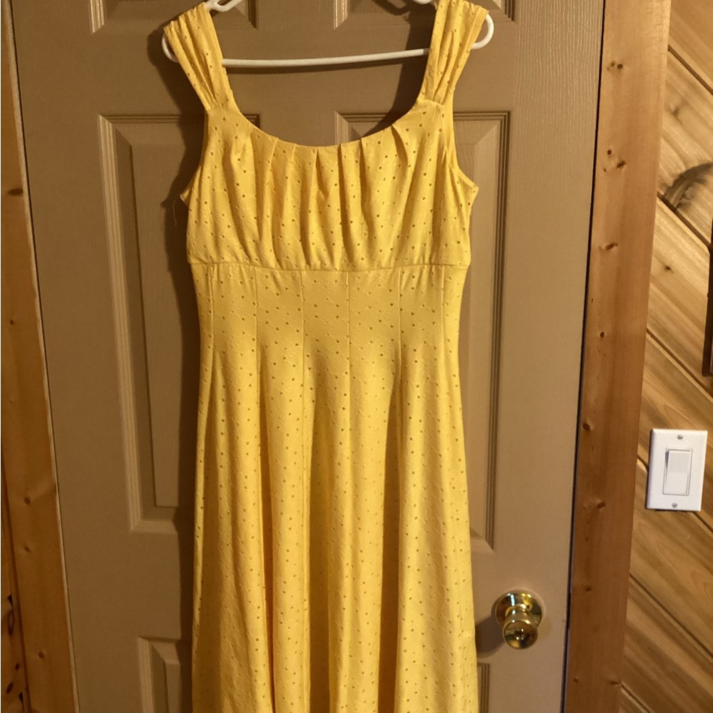 Cleo Yellow Midi Dress